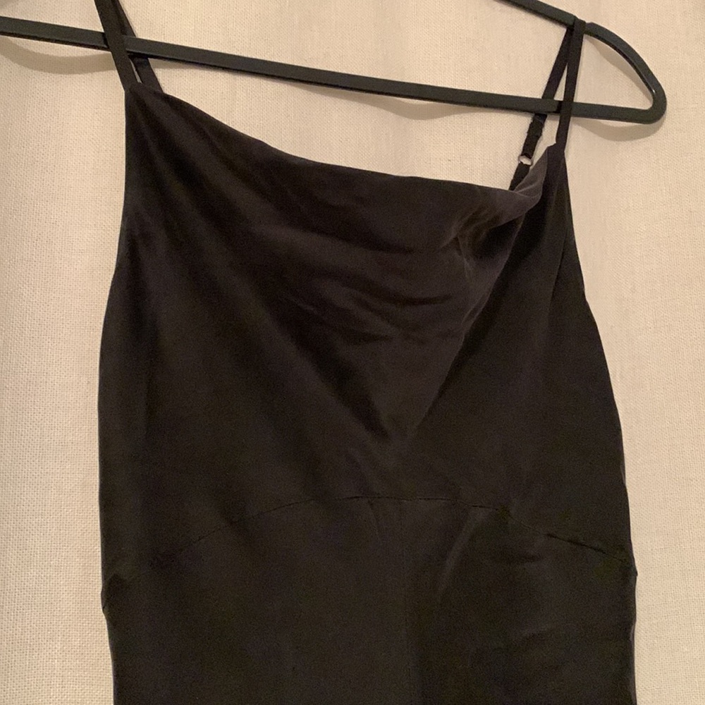 Chaser black silk midi cowl neck dress - Picture 10 of 11